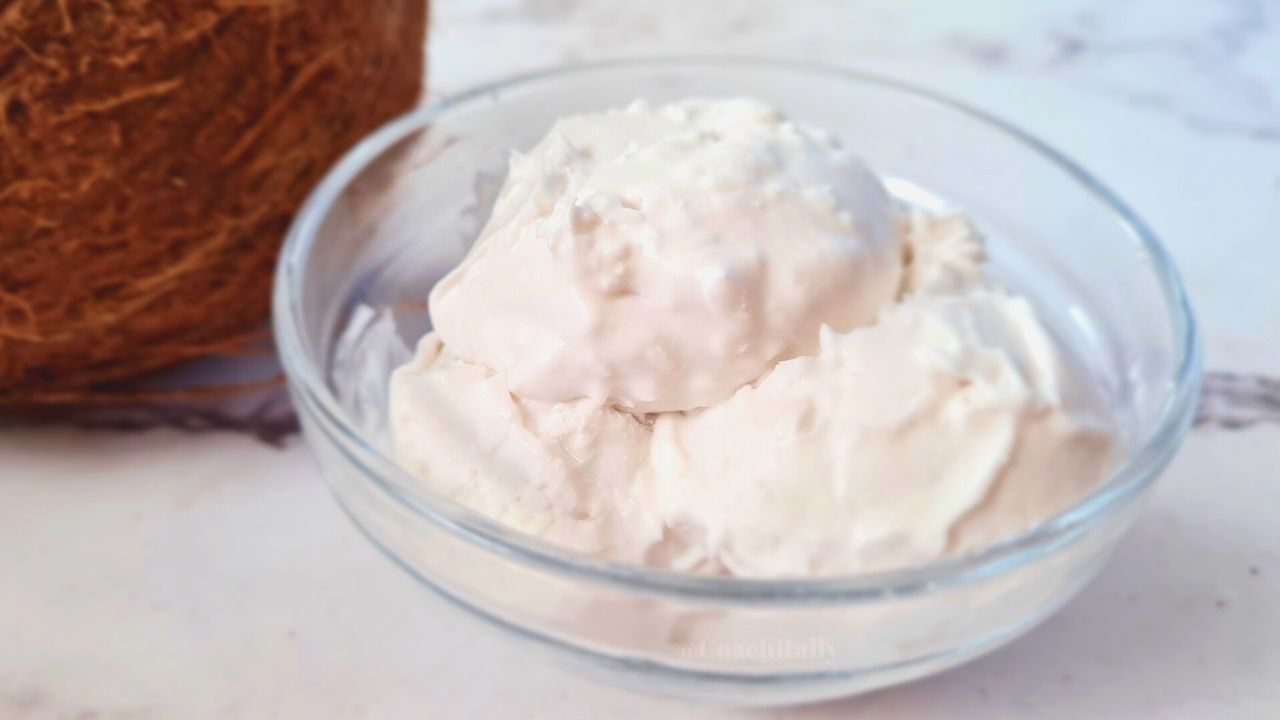 Keto Coconut Ice Cream - only 3 Ingredients, Sugar Free and Vegan