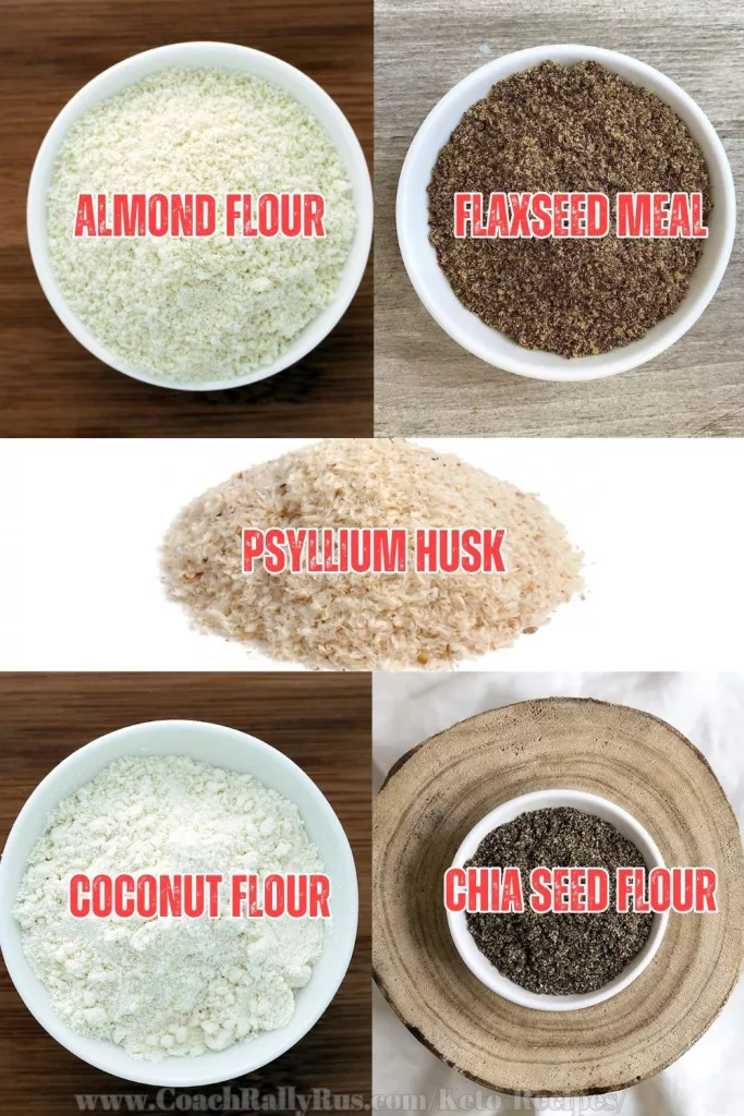 Flour Alternatives: Almond Flour, Chia Seed, Coconut Flour, Flaxseed Meal