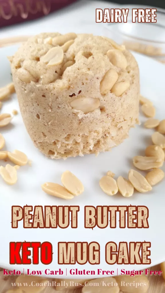 Image of a keto peanut butter mug cake