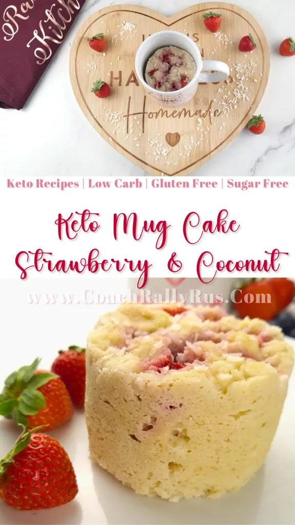 Keto Strawberry Mug Cake