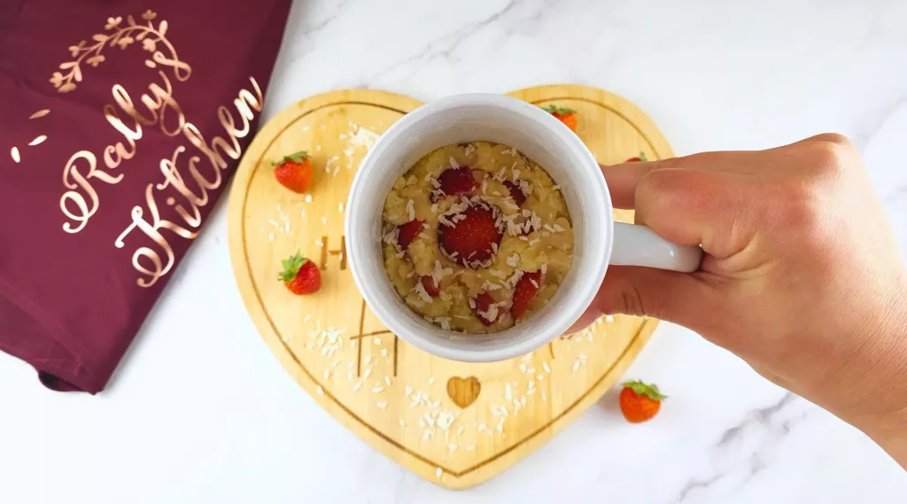 Keto Strawberry Mug Cake