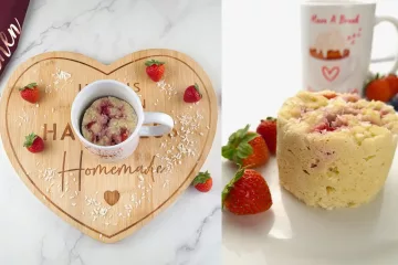 Keto Strawberry Mug Cake