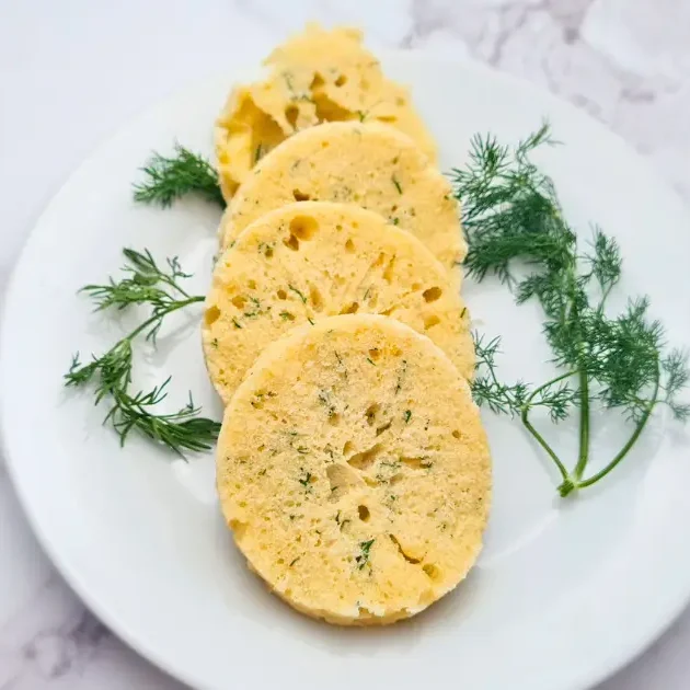 An image of Keto Mug Bread with Almond Flour and 2 flavors