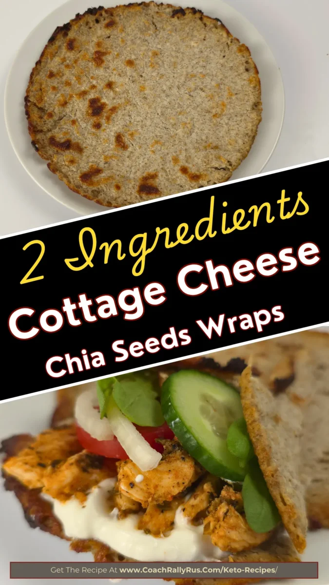 2 ingredient cottage cheese chia seeds wraps keto low carb flatbread